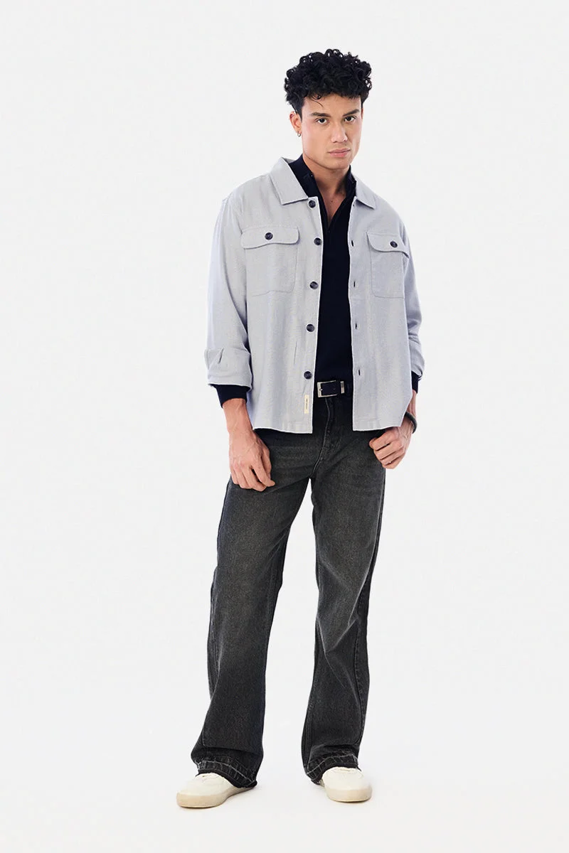 سنيتش Double Pocket Linen Blend Overshirt